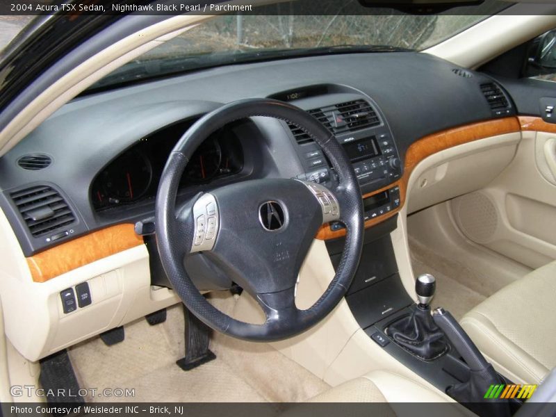 Nighthawk Black Pearl / Parchment 2004 Acura TSX Sedan