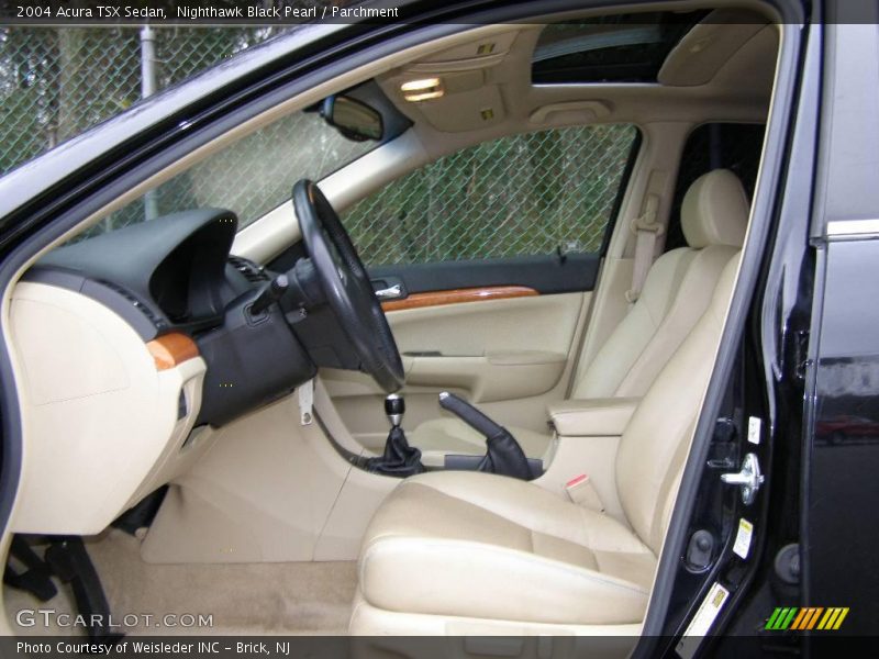 Nighthawk Black Pearl / Parchment 2004 Acura TSX Sedan