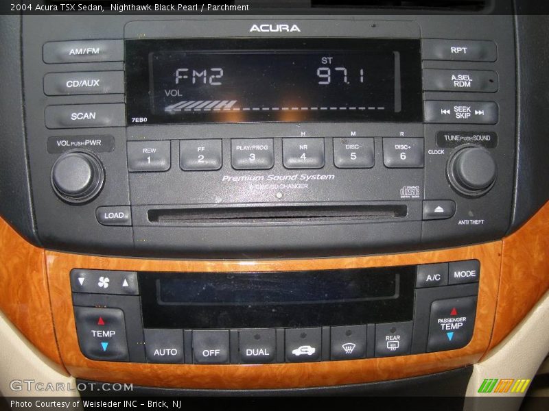 Nighthawk Black Pearl / Parchment 2004 Acura TSX Sedan