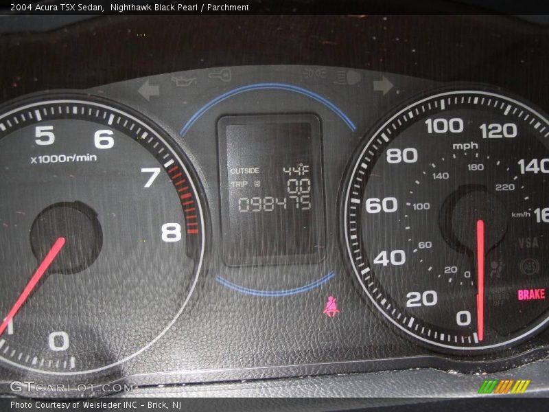 Nighthawk Black Pearl / Parchment 2004 Acura TSX Sedan