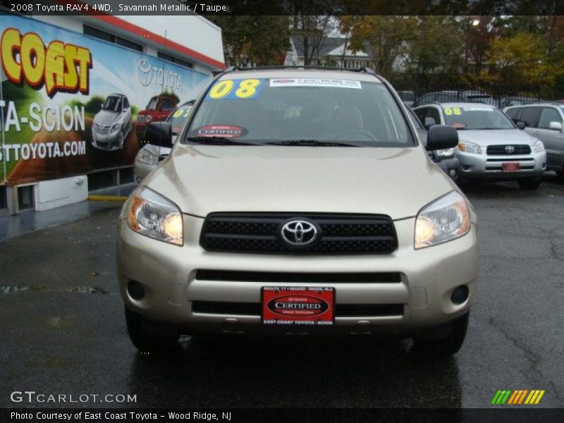Savannah Metallic / Taupe 2008 Toyota RAV4 4WD