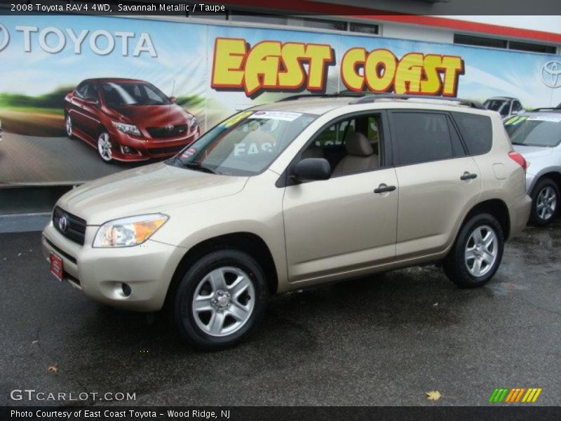 Savannah Metallic / Taupe 2008 Toyota RAV4 4WD