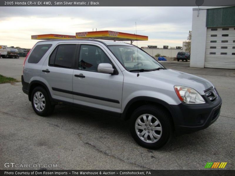 Satin Silver Metallic / Black 2005 Honda CR-V EX 4WD