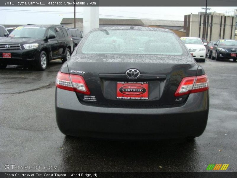 Magnetic Gray Metallic / Ash 2011 Toyota Camry LE