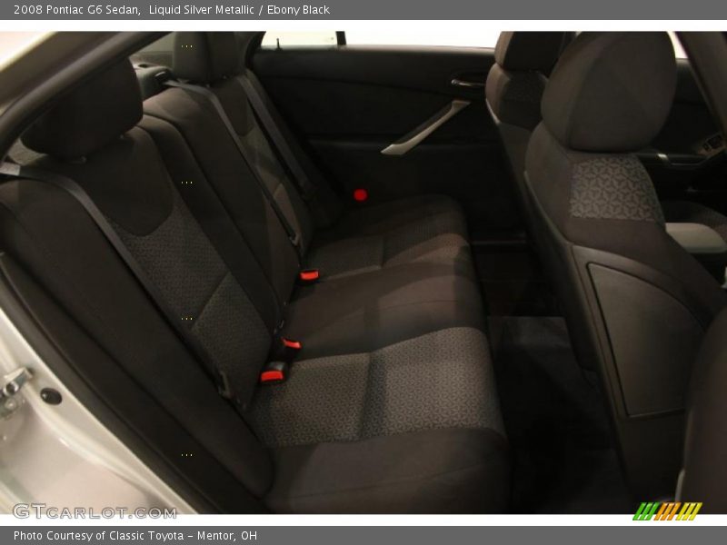 Liquid Silver Metallic / Ebony Black 2008 Pontiac G6 Sedan