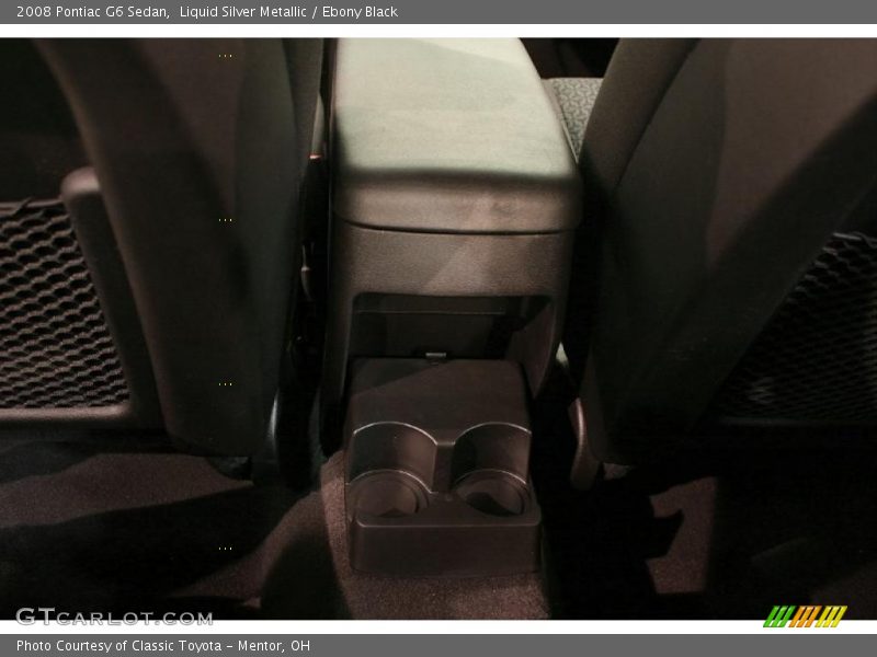 Liquid Silver Metallic / Ebony Black 2008 Pontiac G6 Sedan
