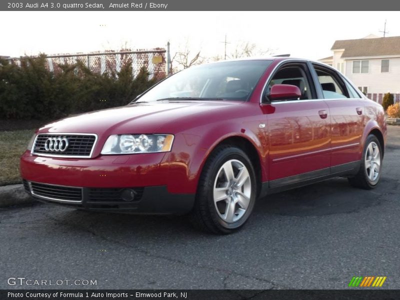 Amulet Red / Ebony 2003 Audi A4 3.0 quattro Sedan