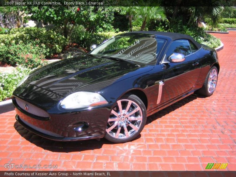 Ebony Black / Charcoal 2007 Jaguar XK XK8 Convertible