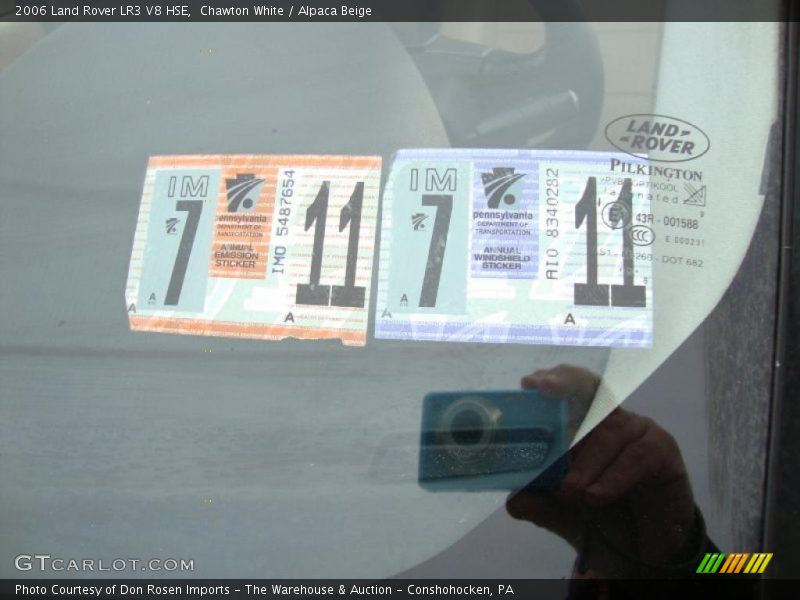 Chawton White / Alpaca Beige 2006 Land Rover LR3 V8 HSE