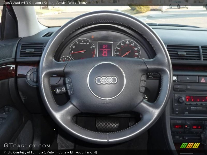 Amulet Red / Ebony 2003 Audi A4 3.0 quattro Sedan