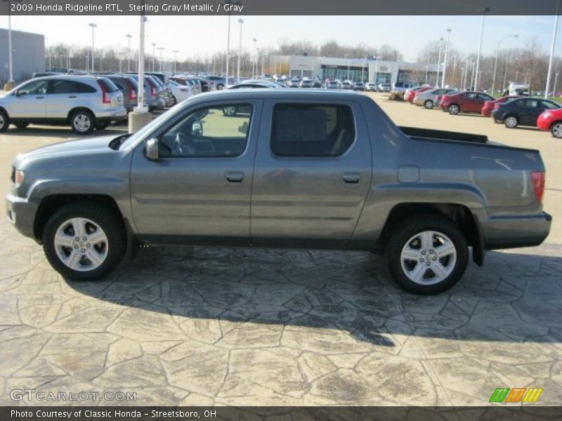 Sterling Gray Metallic / Gray 2009 Honda Ridgeline RTL