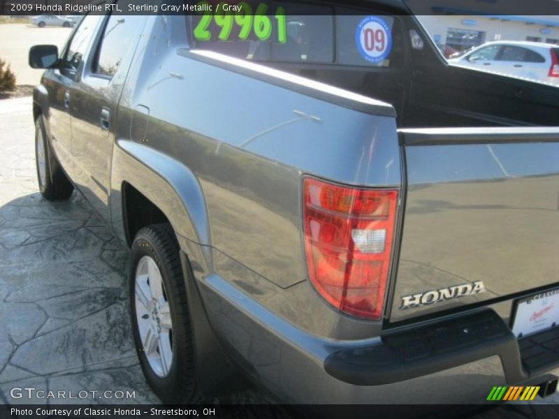 Sterling Gray Metallic / Gray 2009 Honda Ridgeline RTL