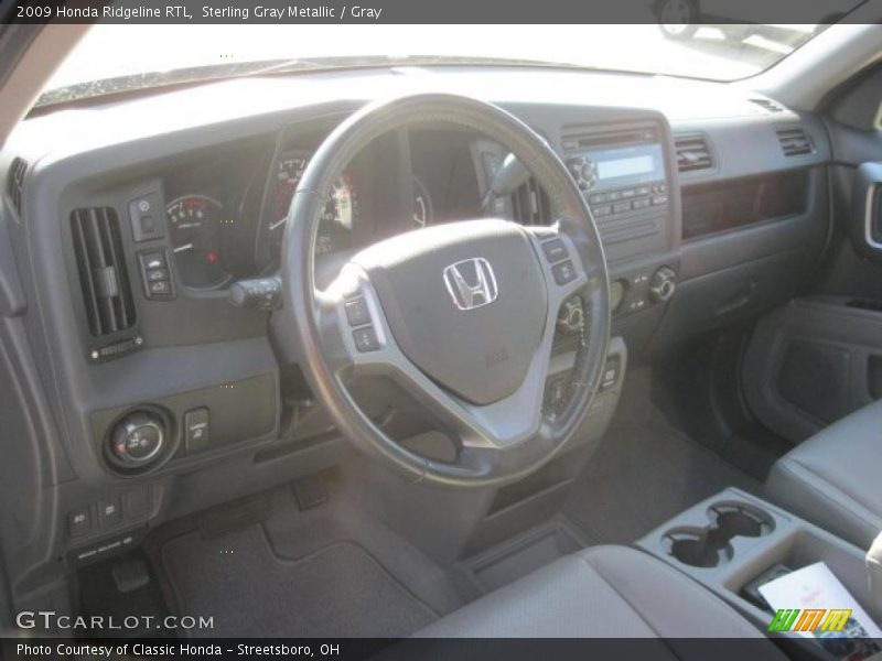 Sterling Gray Metallic / Gray 2009 Honda Ridgeline RTL