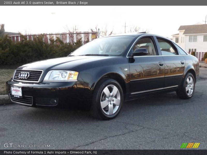 Brilliant Black / Beige 2003 Audi A6 3.0 quattro Sedan