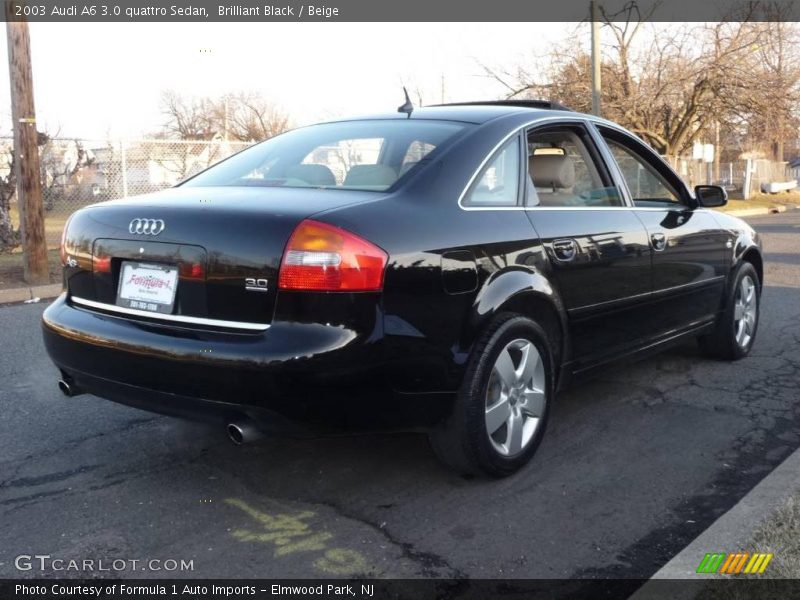Brilliant Black / Beige 2003 Audi A6 3.0 quattro Sedan