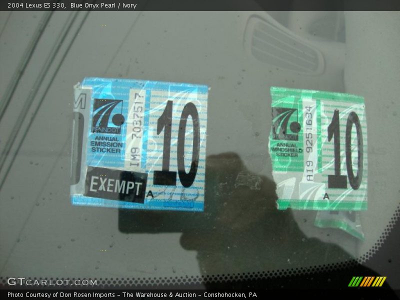 Blue Onyx Pearl / Ivory 2004 Lexus ES 330
