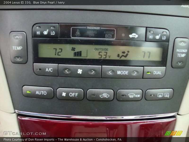 Blue Onyx Pearl / Ivory 2004 Lexus ES 330