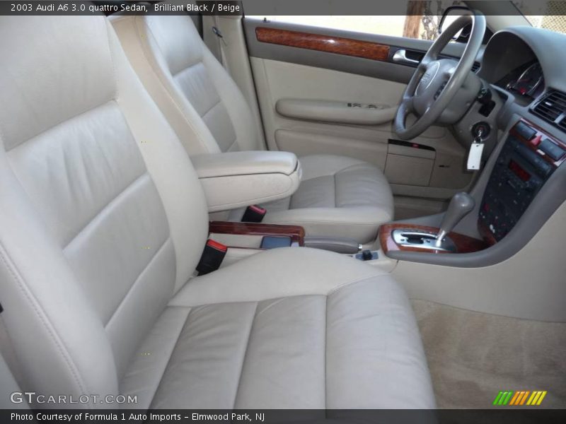 Brilliant Black / Beige 2003 Audi A6 3.0 quattro Sedan