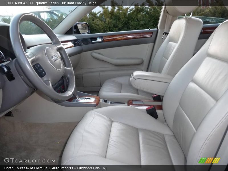Brilliant Black / Beige 2003 Audi A6 3.0 quattro Sedan
