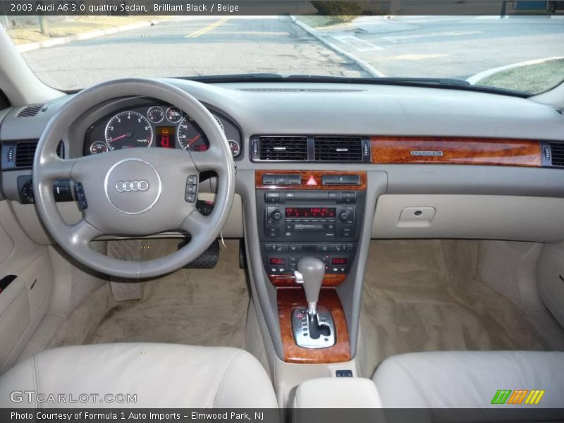 Brilliant Black / Beige 2003 Audi A6 3.0 quattro Sedan
