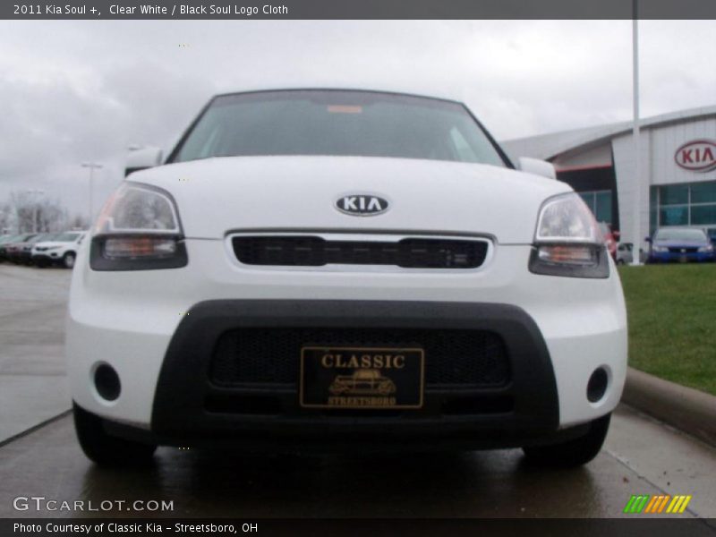 Clear White / Black Soul Logo Cloth 2011 Kia Soul +