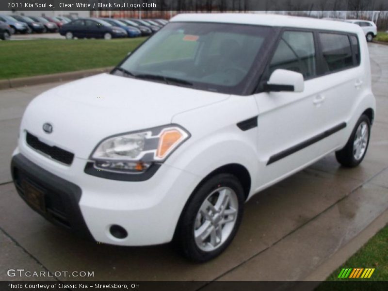 Clear White / Black Soul Logo Cloth 2011 Kia Soul +