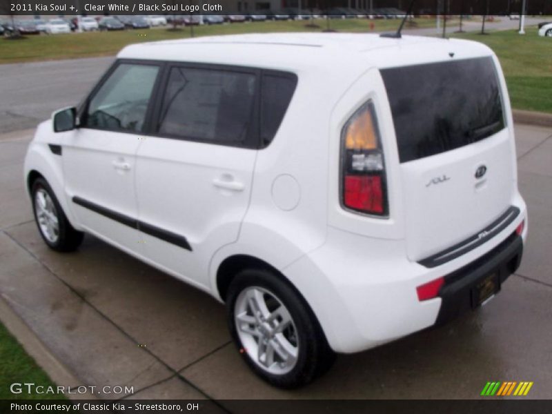 Clear White / Black Soul Logo Cloth 2011 Kia Soul +