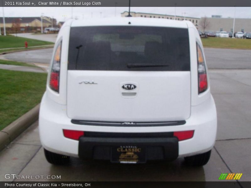 Clear White / Black Soul Logo Cloth 2011 Kia Soul +