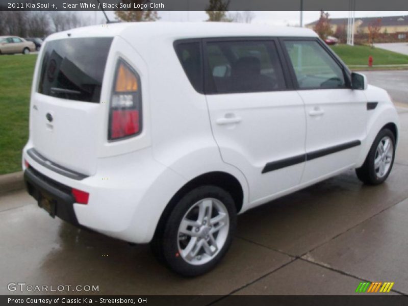 Clear White / Black Soul Logo Cloth 2011 Kia Soul +