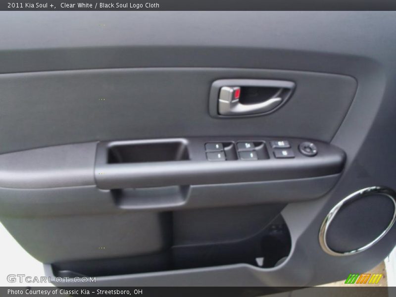 Clear White / Black Soul Logo Cloth 2011 Kia Soul +