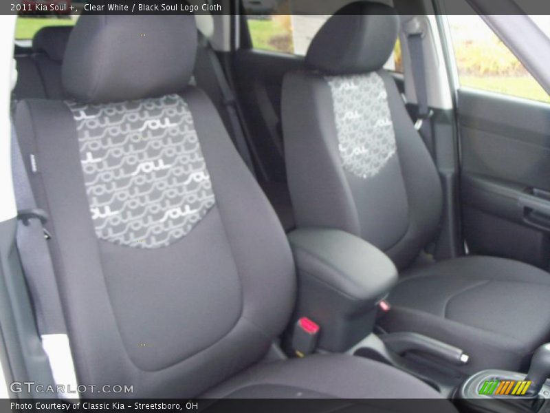 Clear White / Black Soul Logo Cloth 2011 Kia Soul +