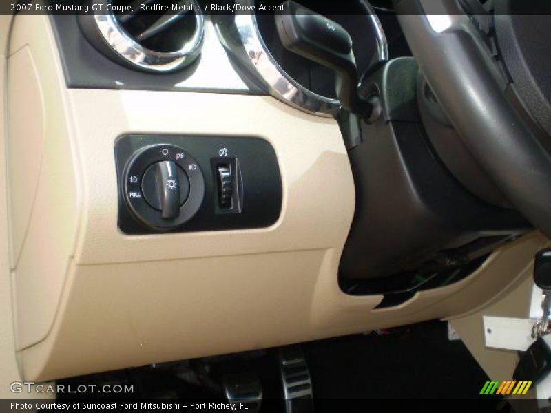 Redfire Metallic / Black/Dove Accent 2007 Ford Mustang GT Coupe