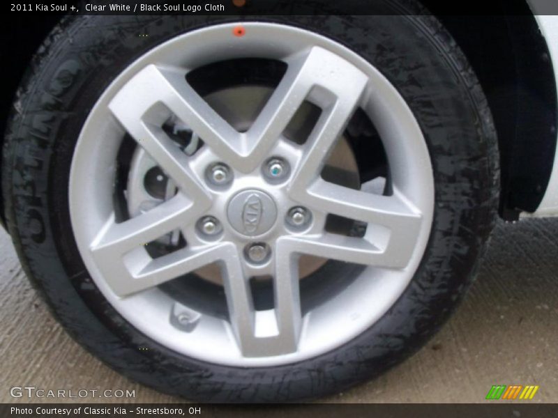 Clear White / Black Soul Logo Cloth 2011 Kia Soul +