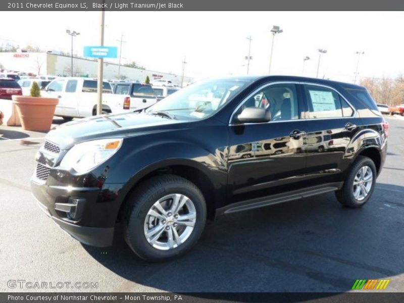 Black / Light Titanium/Jet Black 2011 Chevrolet Equinox LS
