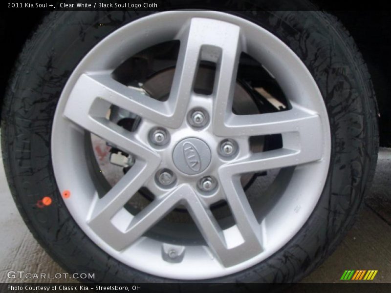Clear White / Black Soul Logo Cloth 2011 Kia Soul +