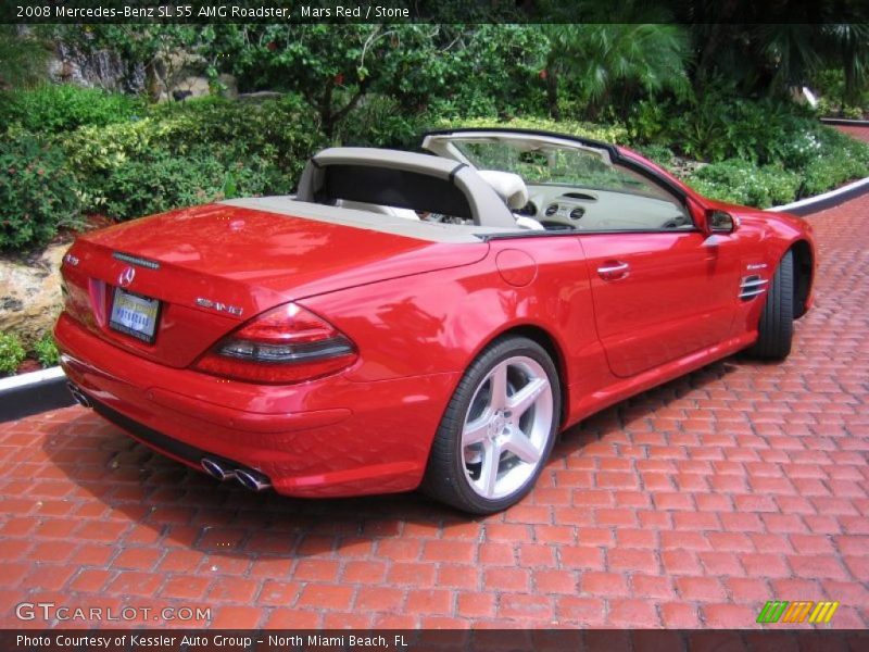 Mars Red / Stone 2008 Mercedes-Benz SL 55 AMG Roadster