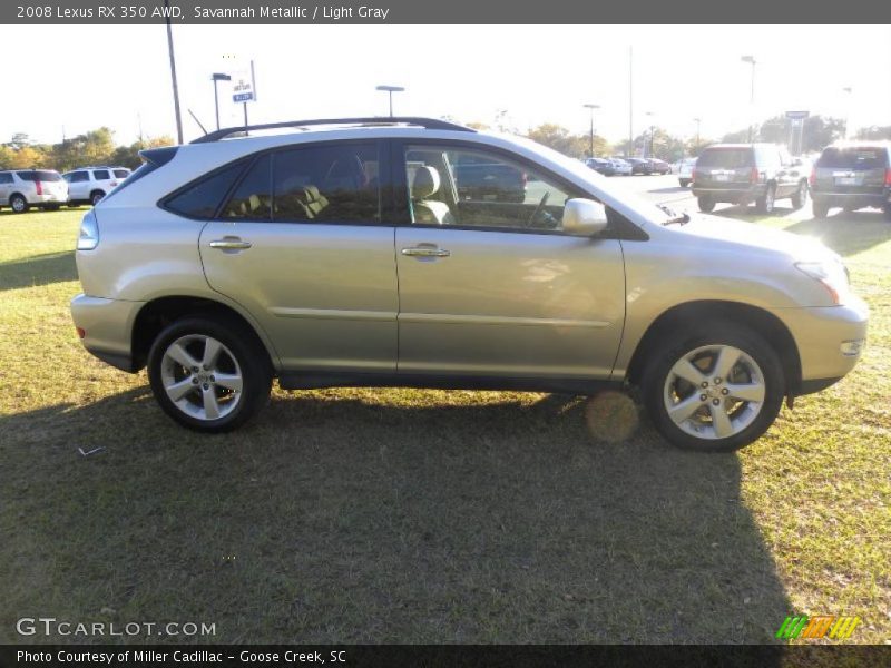 Savannah Metallic / Light Gray 2008 Lexus RX 350 AWD