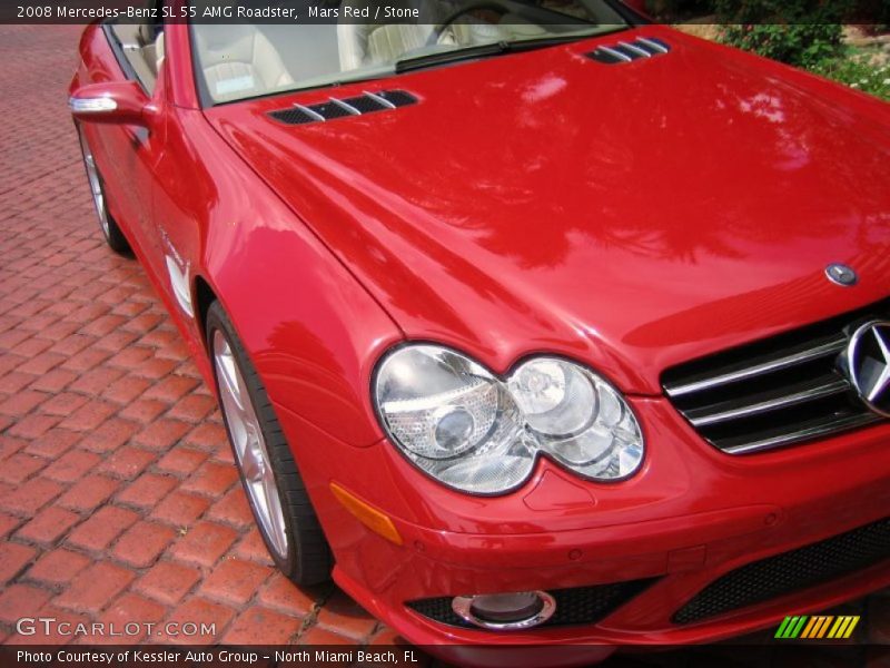 Mars Red / Stone 2008 Mercedes-Benz SL 55 AMG Roadster