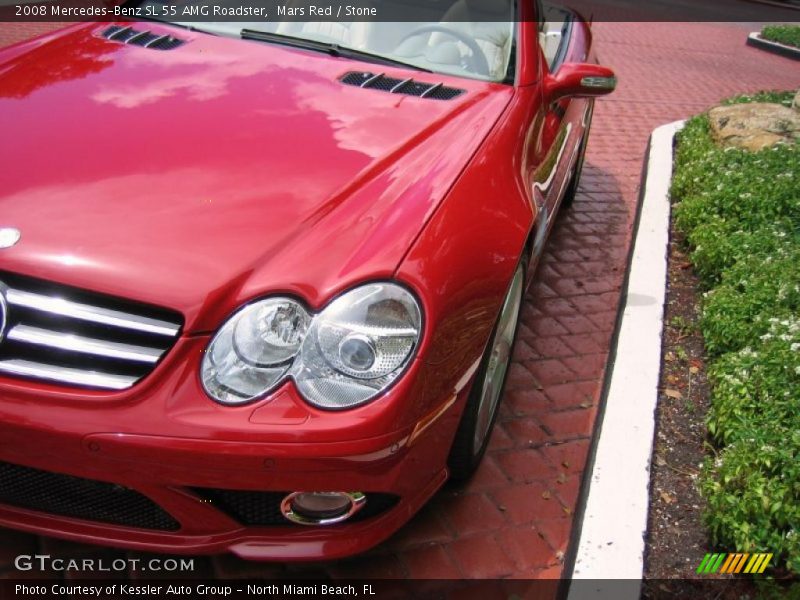 Mars Red / Stone 2008 Mercedes-Benz SL 55 AMG Roadster