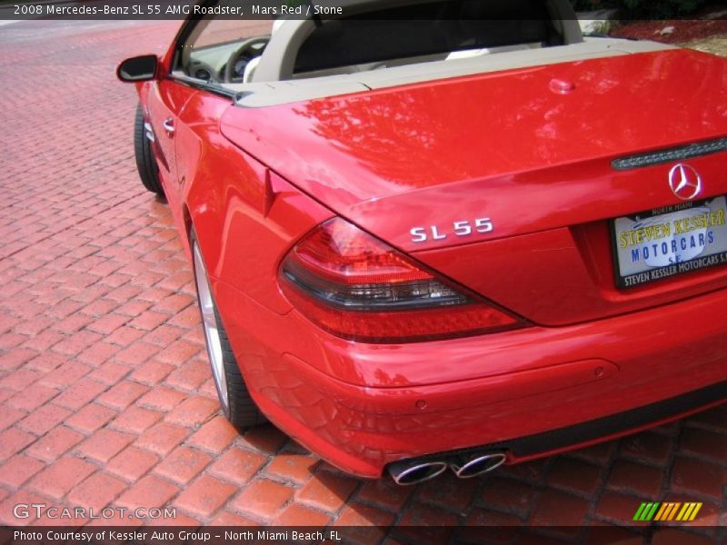 Mars Red / Stone 2008 Mercedes-Benz SL 55 AMG Roadster