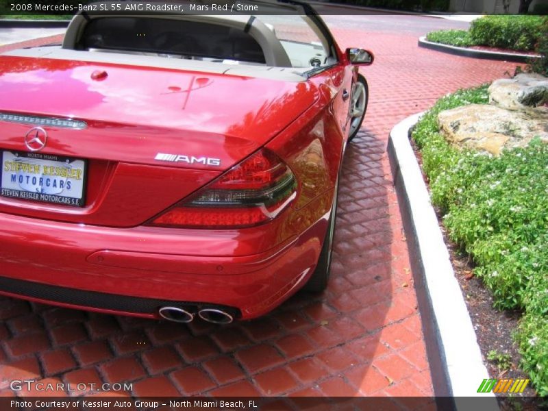 Mars Red / Stone 2008 Mercedes-Benz SL 55 AMG Roadster