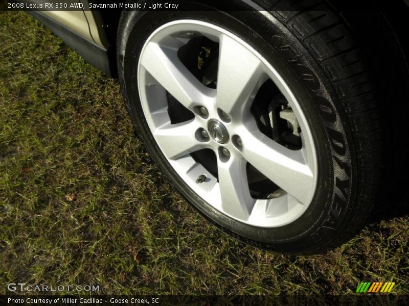 Savannah Metallic / Light Gray 2008 Lexus RX 350 AWD