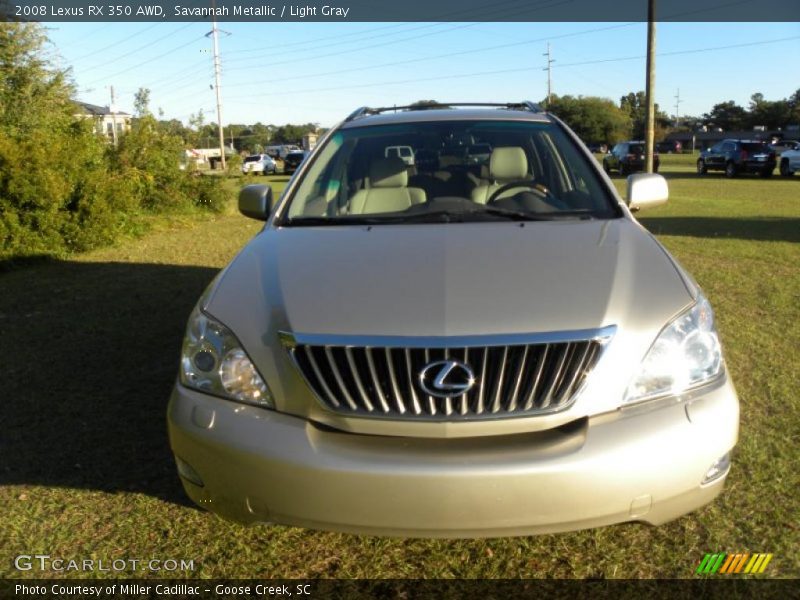 Savannah Metallic / Light Gray 2008 Lexus RX 350 AWD