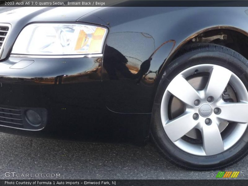 Brilliant Black / Beige 2003 Audi A6 3.0 quattro Sedan