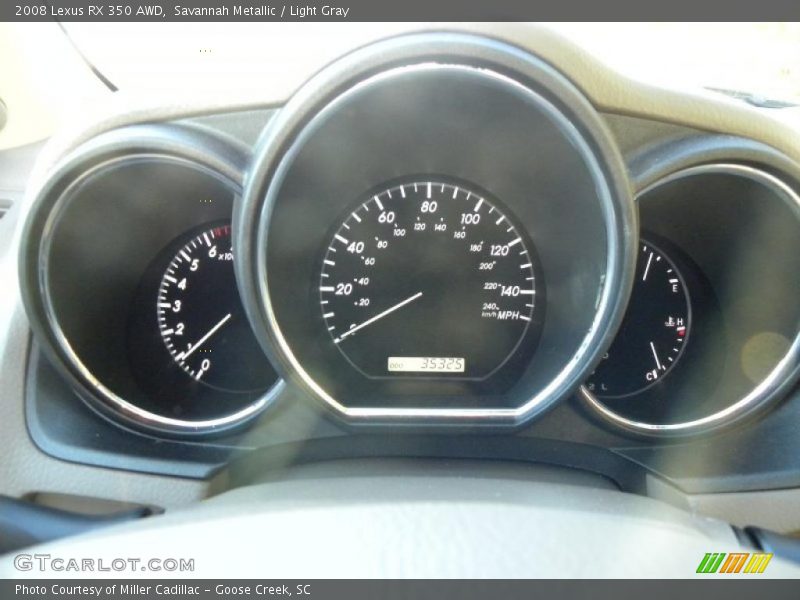 Savannah Metallic / Light Gray 2008 Lexus RX 350 AWD