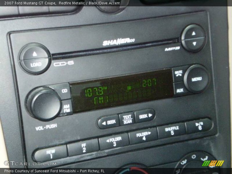 Redfire Metallic / Black/Dove Accent 2007 Ford Mustang GT Coupe