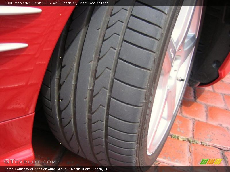 Mars Red / Stone 2008 Mercedes-Benz SL 55 AMG Roadster