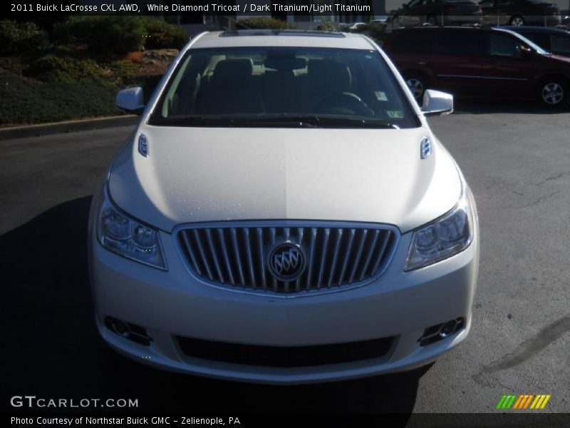 White Diamond Tricoat / Dark Titanium/Light Titanium 2011 Buick LaCrosse CXL AWD