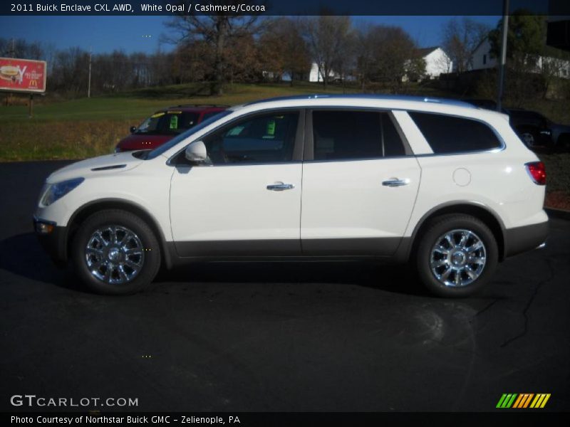 White Opal / Cashmere/Cocoa 2011 Buick Enclave CXL AWD