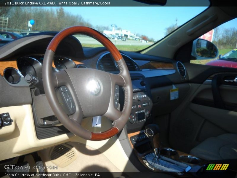 White Opal / Cashmere/Cocoa 2011 Buick Enclave CXL AWD